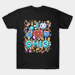 I love Ohio Doodle Art T-Shirt